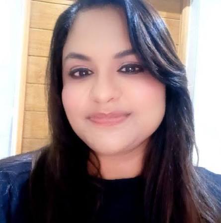 Portrait of Kirti Ravjee, founder and artistic director of Ghungroo Dance Academy